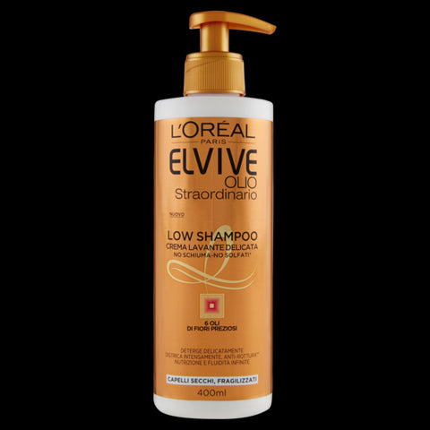 L'Oreal Elvive Low Shampoo Olio Straordinario 400 Ml