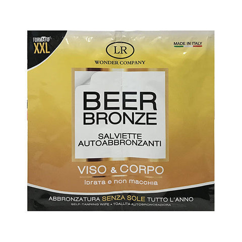 LR Wonder Company Beer Bronze Salviette Autoabbronzanti