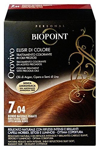 Biopoint Orovivo Elisir Di Colore 7.04 Biondo Naturale Ramato