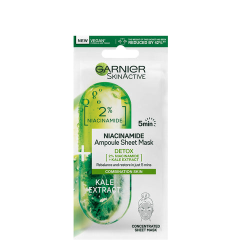 Garnier Skin Active Maschera Detox In Tessuto Ampolle 5 Minuti