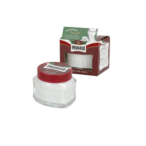 Proraso Crema Pre Barba Barbe Dure Vaso Rosso 100 Ml