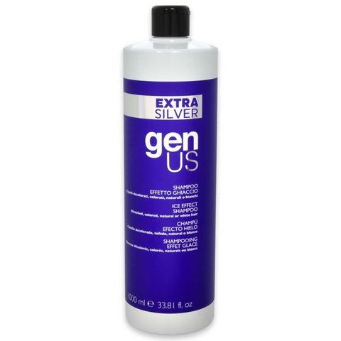 Genus Shampoo Extra Silver Effetto Ghiaccio 1000 Ml