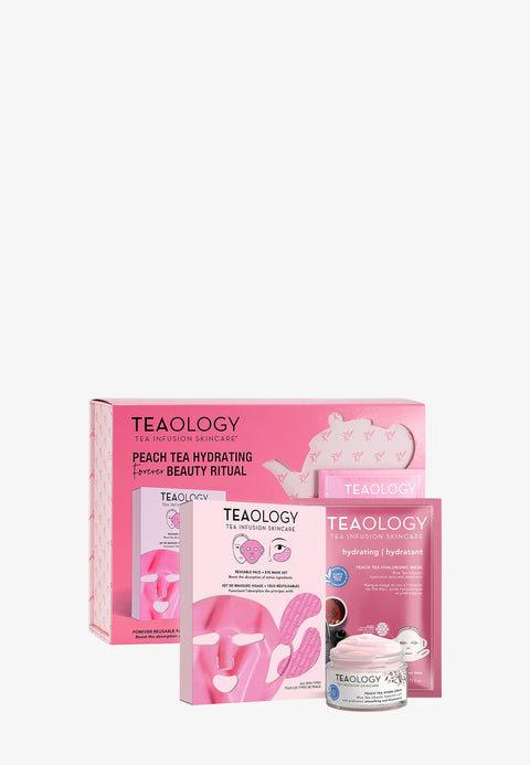 Teaology Peach Tea Hydrating Forever Beauty Ritual Kit Viso