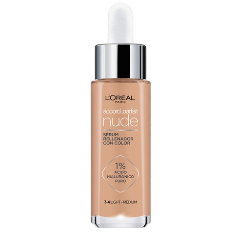L'Oréal Paris Accord Parfait Nude Siero Light - Medium 3-4 30 Ml