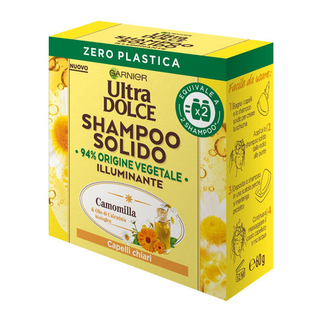 Garnier Ultra Dolce Shampoo Solido Camomilla 60 g