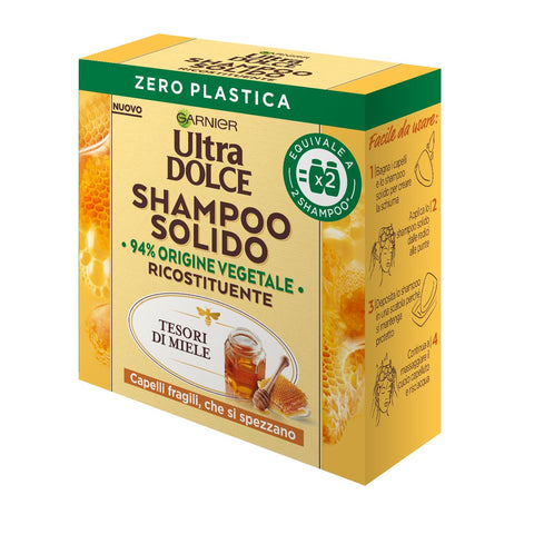 Garnier Ultra Dolce Shampoo Solido Tesori Di Miele 60 G