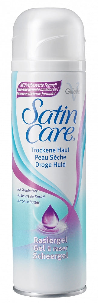 Gillette Satin Care Gel Rasatura Pelli Secche 200 Ml