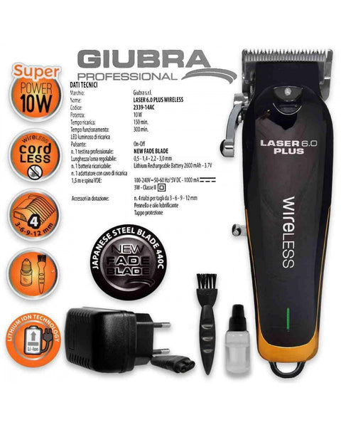 Giubra Tosatrice Laser 6.0 Plus Wireless