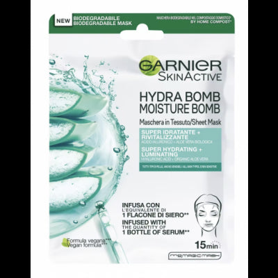 Garnier Skin Active Hydra Bomb Aloe Vera Maschera Viso 28 g