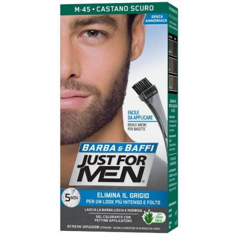 Just For Man Barba e Baffi Colorazione Castano Scuro