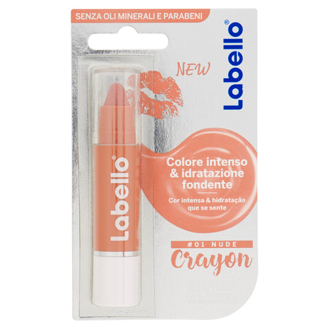 Labello Crayon Balsamo Labbra Colorato 01 Nude