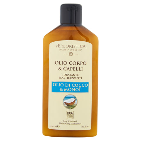 Athena's Erboristica Olio Cocco Corpo e Capelli 200 Ml