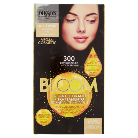 Dikson Bloom Crema Colorante 300 Castano Scuro