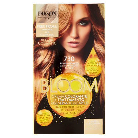 Dikson Bloom Crema Colorante 730 Biondo Dorato