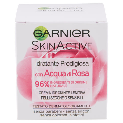 Garnier Skin Naturals Crema Viso Prodigiosa Acqua di Rosa 50 ml