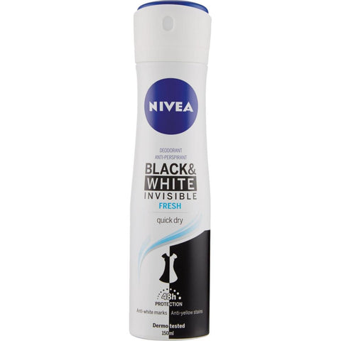 Nivea Deodorante Black & White Invisible Fresh 150 Ml