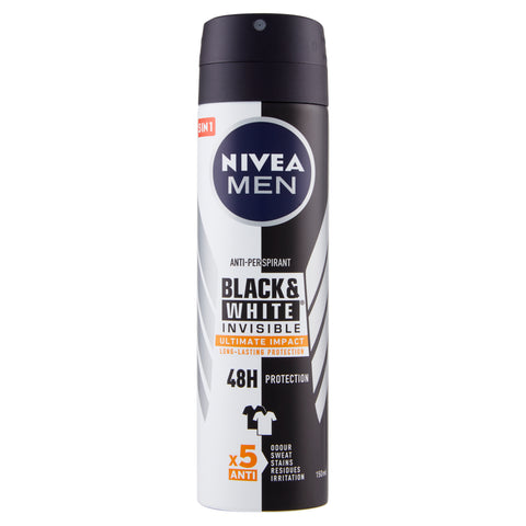 Nivea Men Deodorante Black & White Ultimate Impact Spray 150 Ml