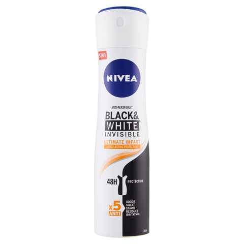 Nivea Deodorante Black & White Invisible Ultra Impact 150 Ml