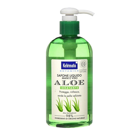 Kelemata Sapone Liquido Aloe 98% Mani e Viso 300 Ml