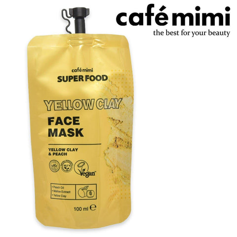 Cafè Mimi Super Food Face Mask Yellow Clay 100 Ml