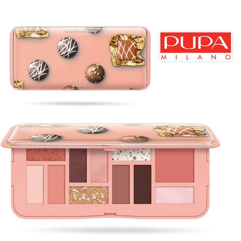 Pupa Palette M Delicacy 008 Pink Chocolate palette multifinish occhi e viso