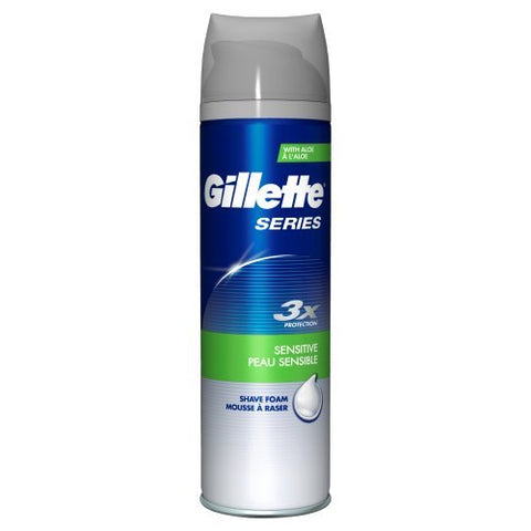 Gillette Series Schiuma Da Barba Sensitive Con Aloe 250 Ml