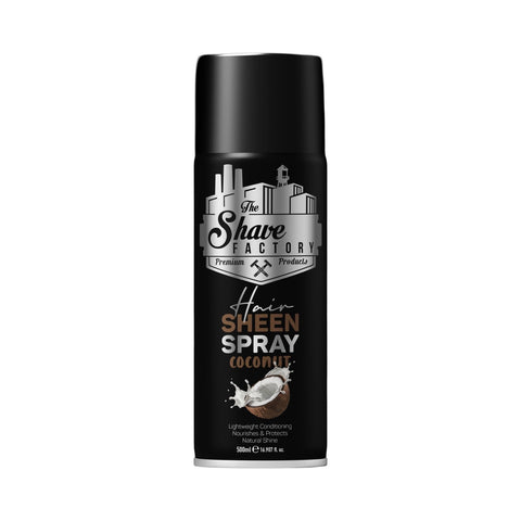 The Shave Factory Sheen Spray Coconut spray lucidante per capelli al cocco bombola da 500 ml