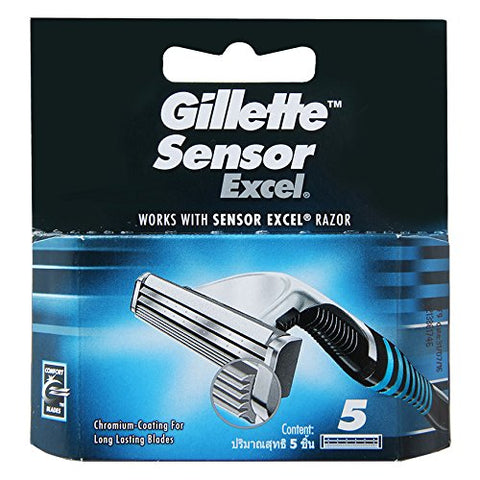 Gillette Sensor Excel Lame Di Ricambio 5 Pz
