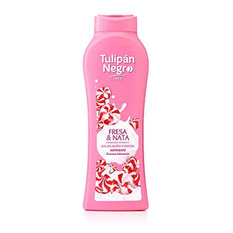 Tulipan Negro Bagnoschiuma Fresa & Nata 650 Ml
