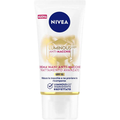 Nivea Crema Mani Luminous 630° Anti-macchie SPF15 50 Ml