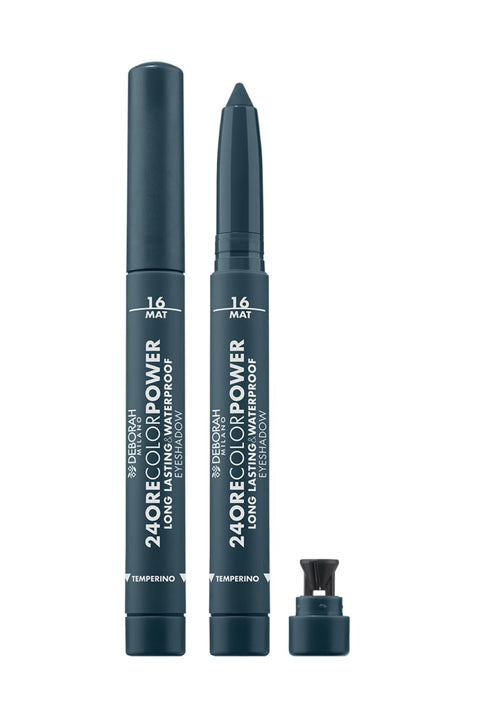 24H Color Power Eyeshadow Ombretto N°16 Ocean Blue