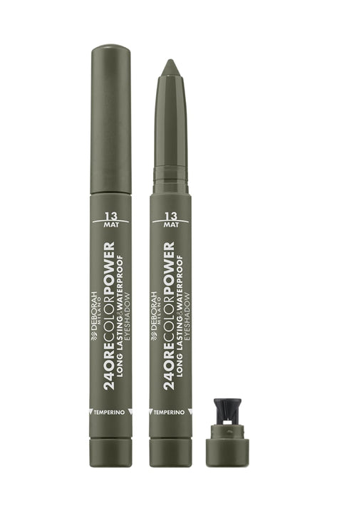 24H Color Power Eyeshadow Ombretto N°13 Military Green