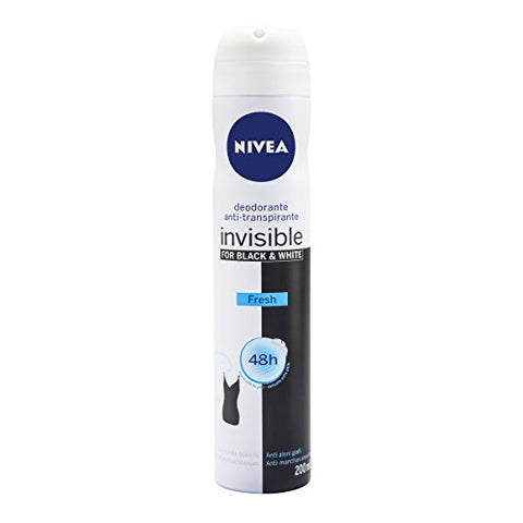 Nivea Deodorante Black & White Invisible Fresh Spray 200 Ml