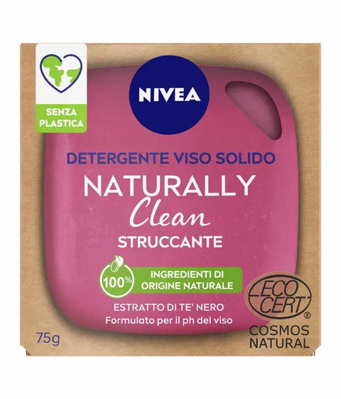 Nivea Naturally Clean Detergente Viso Solido 75 g