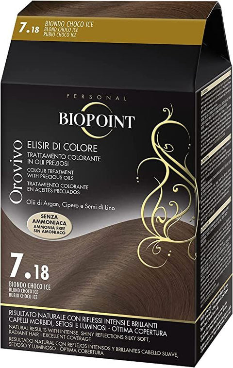 Biopoint Orovivo Elisir Di Colore 7.18 Biondo Choco Ice