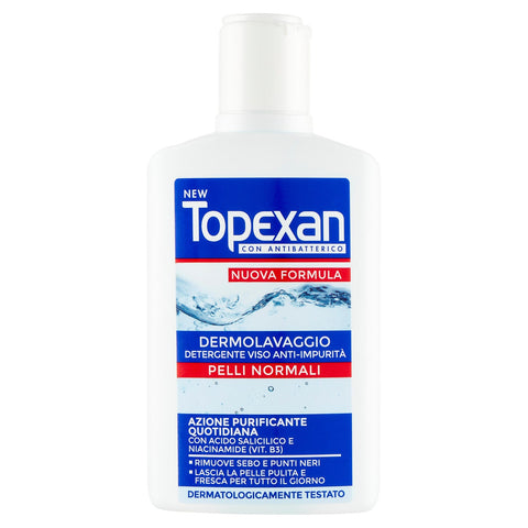 Topexan Dermolavaggio detergente viso anti-impurità pelli normali 150 ml
