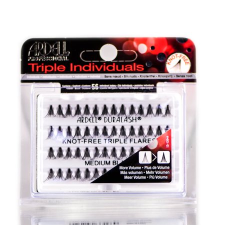 Ardell Triple Individuals Knot-Free Medium Black 56 Pz