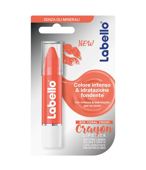 Labello Crayon Balsamo Labbra Colorato 05 coral crush