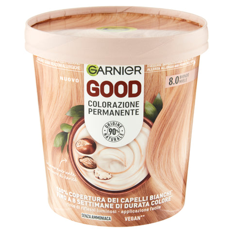 Garnier Good Colorazione Permanente Vegan 8.00 Biondo Miele