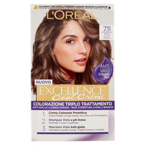 L'Oréal Paris Excellence Cool Creme 7.11 Biondo Ultra Freddo
