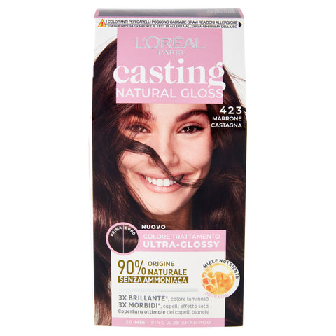 L'Oréal Paris Casting Natural Gloss 423 Marrone Castagna