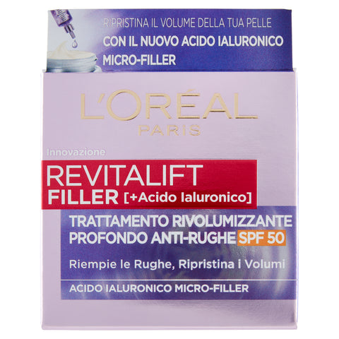 L'Oréal Paris Revitalift Filler Spf 50 Crema Viso 50 Ml