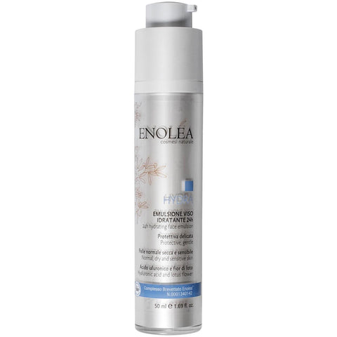 Enolea Hydra Emulsione Viso Idratante 24h Pelle Sensibile 50 Ml