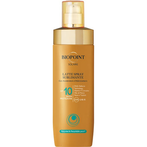 Biopoint Latte Solare Spray Corpo Sublimante Spf 10 250 Ml