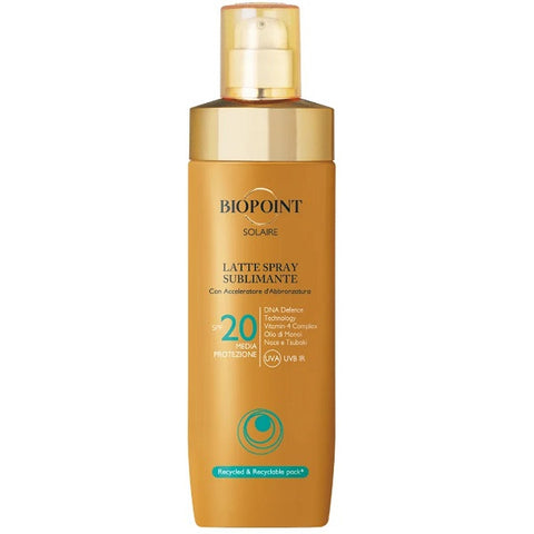 Biopoint Latte Solare Spray Corpo Sublimante Spf 20 250 Ml
