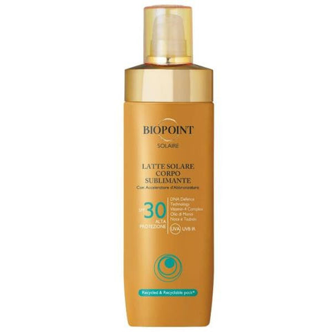 Biopoint Latte Solare Spray Corpo Sublimante Spf 30 250 Ml