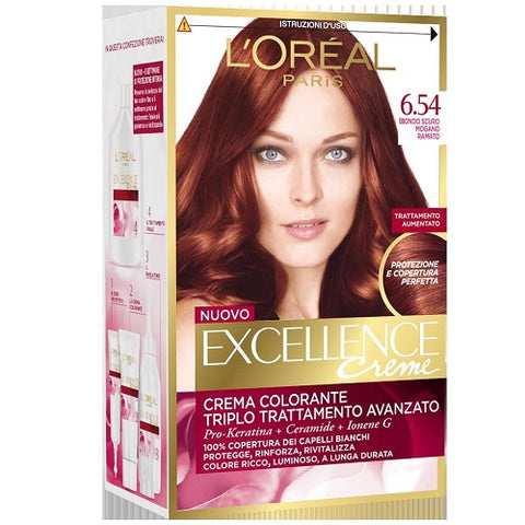 L'Oréal Paris Excellence Creme 6.54 Biondo Scuro Mogano Ramato