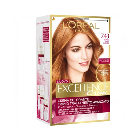 L'Oréal Paris Excellence Creme 7.43 Biondo Ramato Dorato