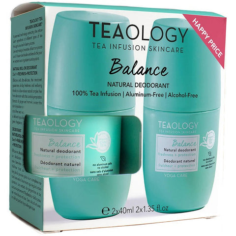 Teaology Balance Yoga Care Deodorante Naturale Roll-On 2 X 40 Ml