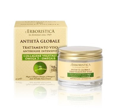 Athena's Crema Viso Collagene Vegetale Omega 3-6 50 Ml